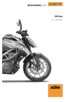 KTM 390 DUKE - Service Repair manual 2018 EN